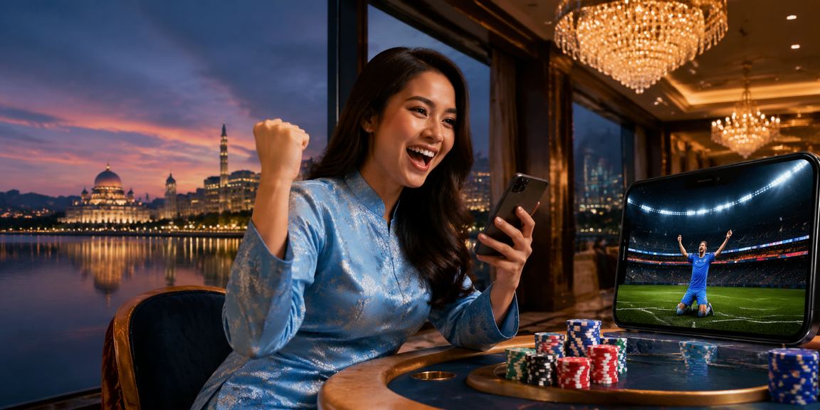 Pengguna 82000 mengakses platform pertaruhan sukan dari peranti mudah alih di Putrajaya Malaysia